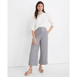 *Sold on Depop* Madewell • Linen Huston Button-Front Crop Pants NWT